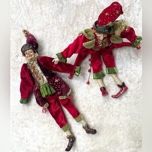 Highly Detailed Posable Jester Figurines  (set of 2)